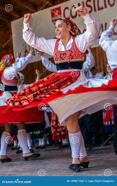 Dancer Girl From Portugal In Traditional Costume Editorial Photography