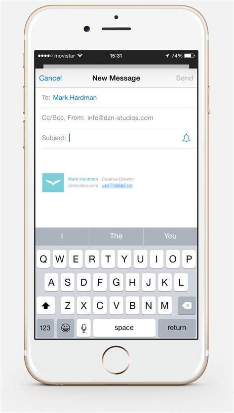 Setup An Html Email Signature On Your Iphone Dzn Blog Web Design