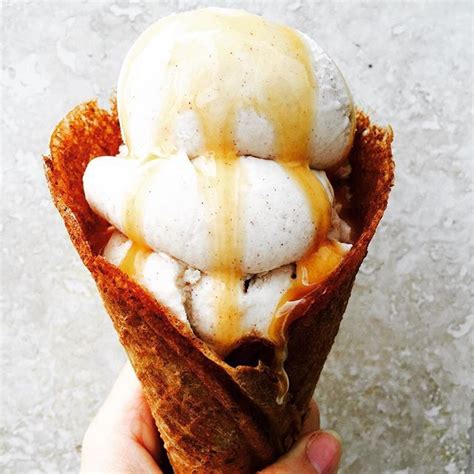 Inside Sk P On Instagram Churro Cone With Horchata Ice Cream And Caramel Drizzle Tag Some