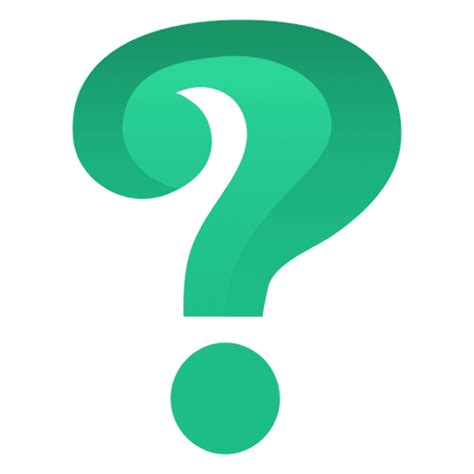 Download High Quality Question Mark Transparent Green Transparent Png