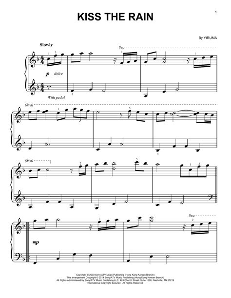Instant chords for any song. Yiruma "Kiss The Rain" Sheet Music Notes, Chords ...