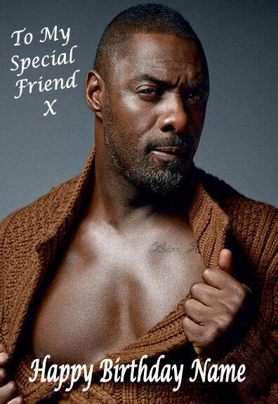 Idris Elba A5 Personalised Birthday Card Any Name Age Relative Fabulous 4 For Sale Online Ebay