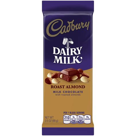 Cadbury Dairy Milk Roast Almond Milk Chocolate Bar 35 Oz Walmart