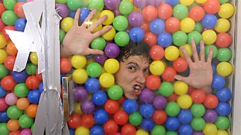I Spent 24 Hours Straight In Ball Pit Shower Ball Pit Shower Diy