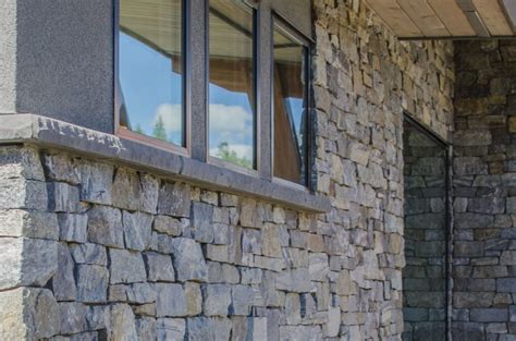 Modern Home Granite Ledge Exterior K2 Stone