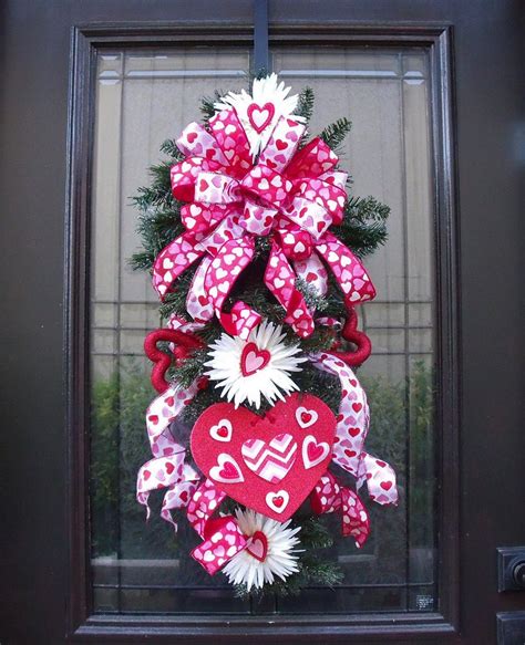 Valentine Wreath Valentines Day Door Wreath By Luxewreaths