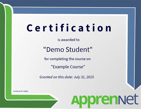 Demo Course • Example Institution • Accredible • Certificates Badges