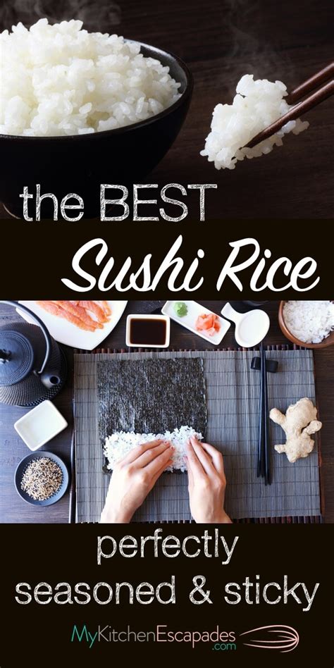 The Best Sushi Rice Recipe Sticky Rice For Rolled Sushi Or Sashimi At
