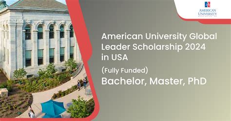 American University Global Leader Scholarship 2024 In Usa Fully Funded