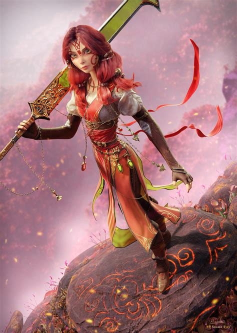 Red Lady By Ricocilliers On Deviantart