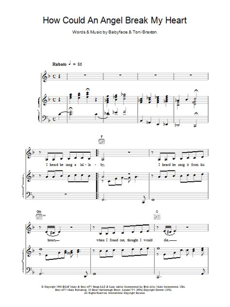 Toni Braxton How Could An Angel Sheet Music And Pdf Chords Piano