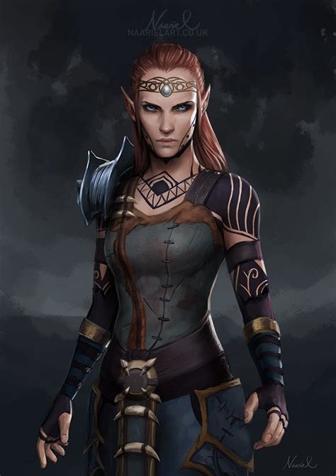 Elder Scrolls Online Commission Elf By Naariel Elves Fantasy Heroic Fantasy Fantasy Warrior