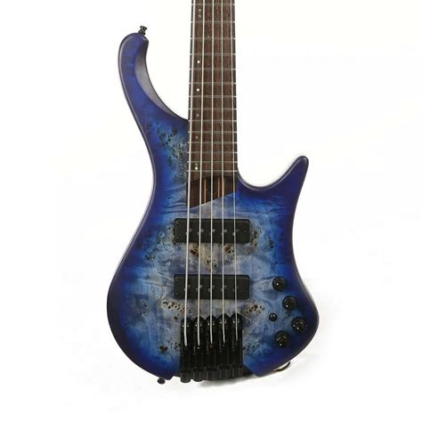 Ibanez Ehb Ergonomic Headless Bass 5 String Pacific Blue Burst Flat