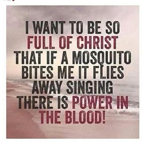 I Want To Be So Full Of Christ That If A Mosquito Bites Me It Flies