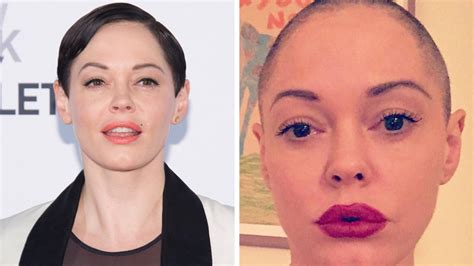Rose Mcgowan Shaves Her Head See The Bold And Bald New Look