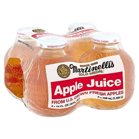 Martinellis Gold Medal Apple Juice 10 Fl Oz 4 Count