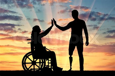 Concept Of People With Disabilities Stock Image Colourbox