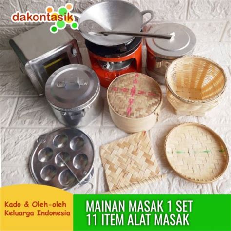 [PROMO] Paket Murah Kompor Mainan Mini Jadul Dari Logam Kaleng Set