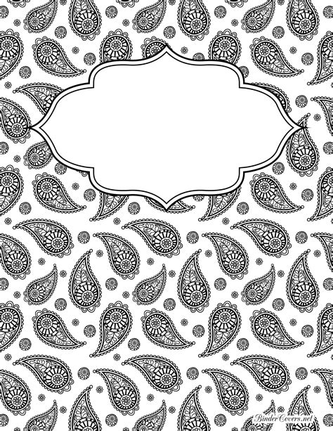 Printable Binder Cover Coloring Page Images And Photos Finder