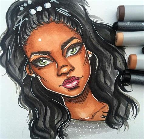 Created By Shanchansen On Instagram Black Girl Art Drawings Art