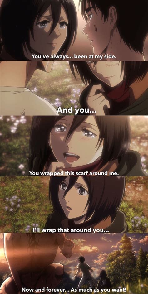 the most eremika moment in attack on titan and between u and me this is about as far as the