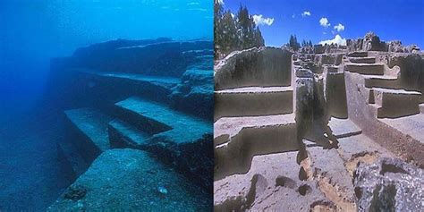 Yonaguni underwater pyramid structure discovered in east china sea off the coast of japan. Pirâmides misteriosas de Yonaguni podem revelar mistério ...