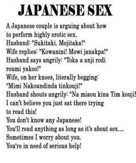 adult jokes funny jokes for adults adult humor haha japanese couple sex joke funny as hell