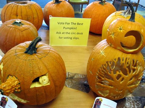Pumpkin Carving Contest Currently On Display At Southworth Library