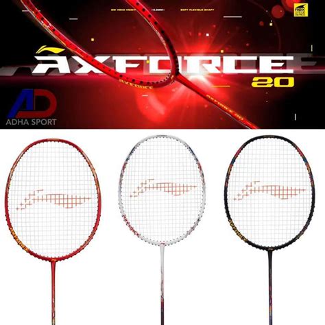Jual Lining Axforce R Raket Badminton Bulutangkis Original ADHA SPORT Pasang BG Black
