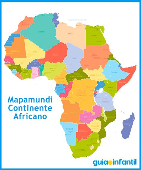 Mapa De Africa Paises Y Capitales