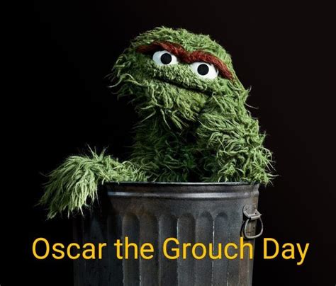 Oscar The Grouch Day June 1st Craig Ward Sesame Street Characters
