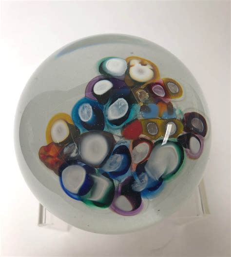 Multi Color Paperweight Philabaum Glass