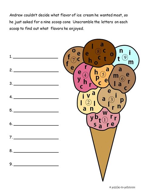 Jumble puzzle will feature well known cartoonists as 'guest jumblers'. Word Scrambles - Printable Puzzles