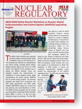 Nya hendaklah dilantik oleh menteri. Malaysia Nuclear Regulatory Newsletter - Portal Rasmi ...