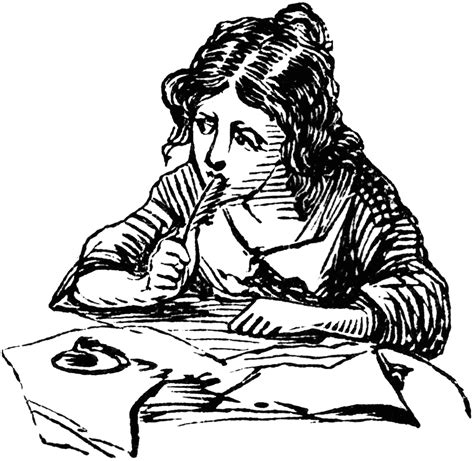 Girl Writing Clipart Etc