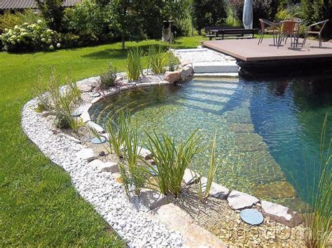 30 Gorgeous Natural Swimming Pool Designs For Small Backyard Ponds
