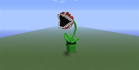 Piranha Plant From Super Mario Minecraft Project