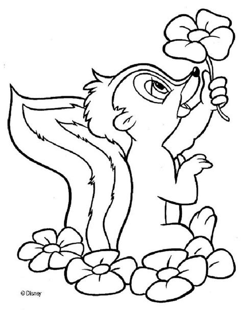 Simple flowers coloring pages for teens. Bambi coloring pages to download and print for free