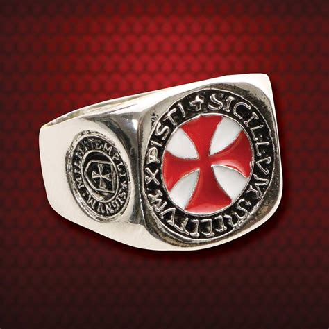 Knights Templar Ring Maltese Cross