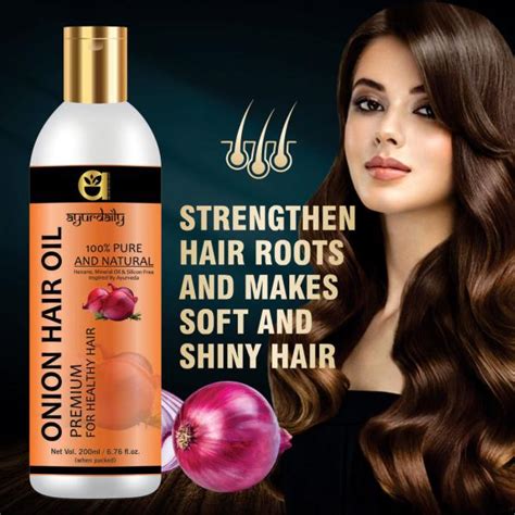 Ayurdaily Red Onion Anti Hair Loss And Hair Growth Oil With Pure Argan