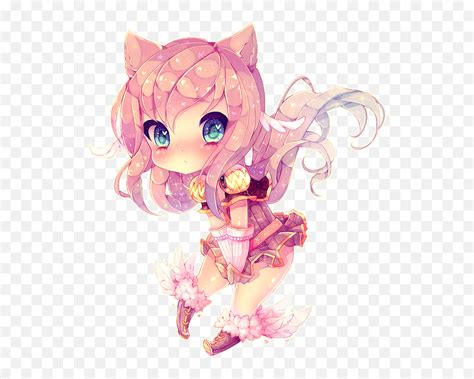 Pastel Pink Hair Anime Girl Kawaii Candy Kawaii Cute Anime Chibi Png
