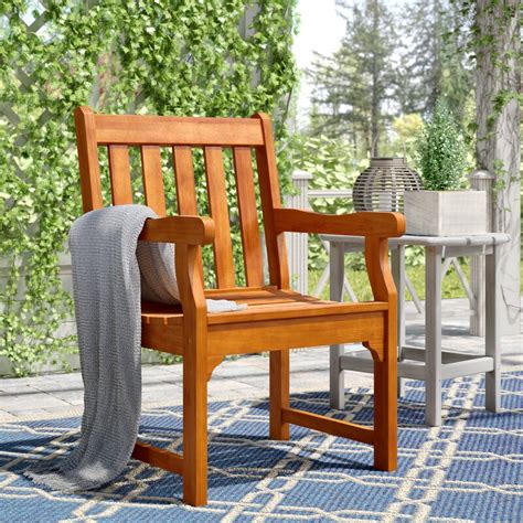 The seat height measures 42.5cm, the seat width is 48cm and the seat. Three Posts Cadsden Patio Garden Chair & Reviews | Wayfair.ca
