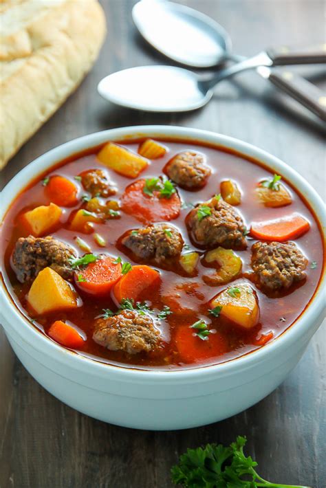 Italian Meatball Soup Baker By Nature