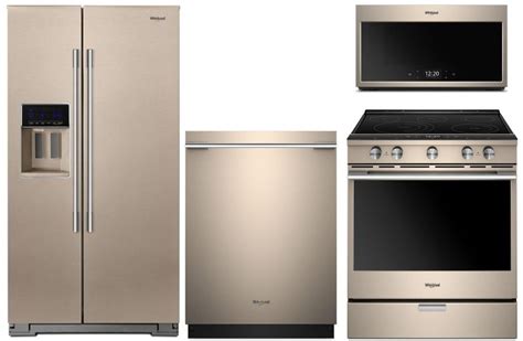 Whirlpool 4 Piece Kitchen Appliance Package With Electric Range