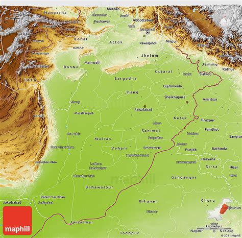 Buy Map Of Punjab India Map World Political Map Geography Map Images