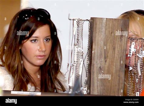 Ashley Tisdale Hellcats Star Shopping At Planet Blue With Her Mother Los Angeles California