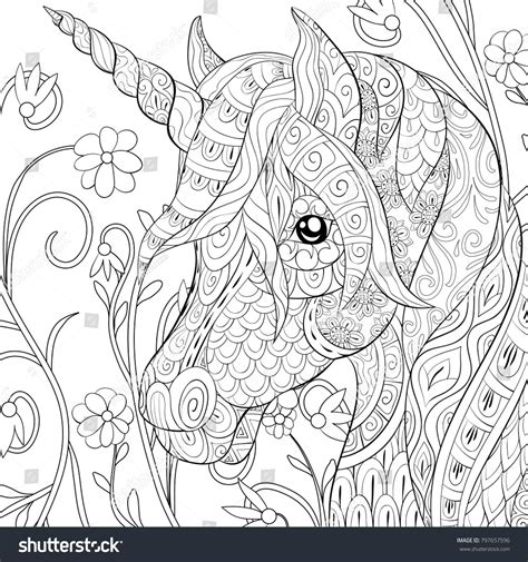 Color pictures of baby animals, spring flowers, umbrellas, kites and more! Adult coloring page,book a cute unicorn on the floral ...