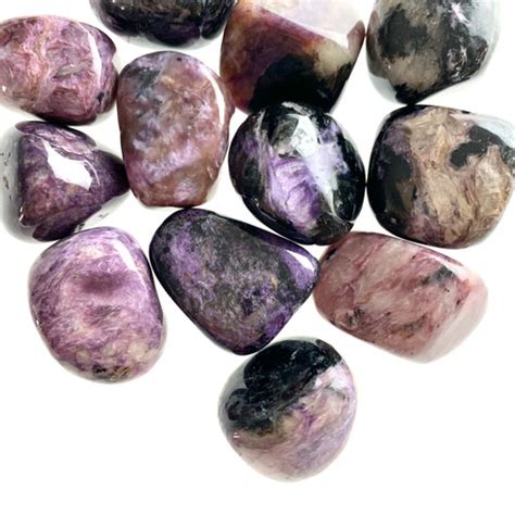 Charoite Tumbled Stones Peace Love Crystals