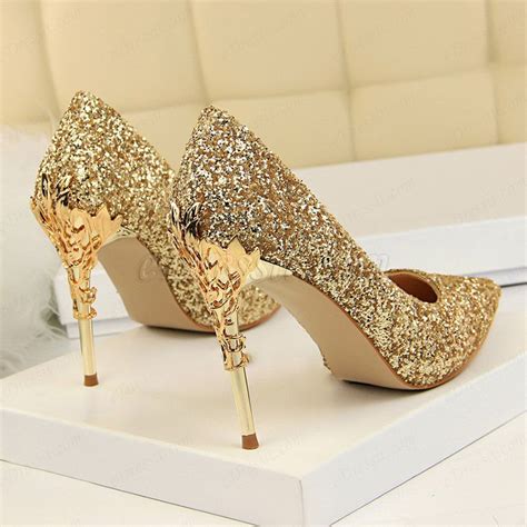 New Gold Shoes High Heel Pumps High Heels Gold High Heels Boots