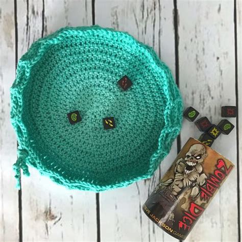 Dc Dice Bag And Tray Free Crochet Pattern Green Fox Farms Designs